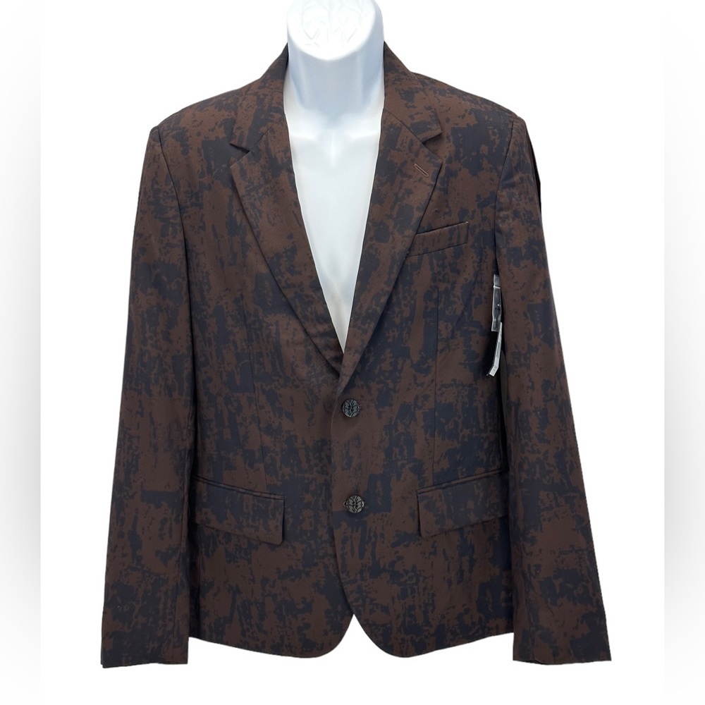 Marc by Marc Jacobs Lined Deep Beet Blazer Suit Jacket - Brown Black